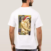 T-shirt de baiser de Père Noël (avant et dos) (Dos)