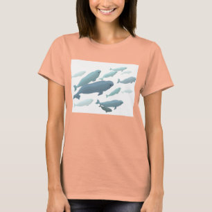 T-Shirt de baleine bio pour femmes Beluga Whale