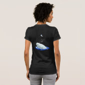 T-shirt de baleine de beluga (Dos entier)