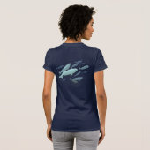 T-Shirt de baleine de Beluga Unisex Chirts d'art d (Dos entier)