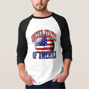 T-shirt de ballon de football des Etats-Unis