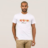 T-shirt de bande de Plumeria (Devant entier)