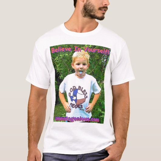 T-shirt de bande dessinée de Caleb (Devant)