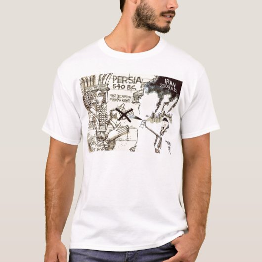 T-shirt de bande dessinée de Cyrus Ahmadinejad (Devant)