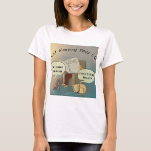 T-shirt de bande dessinée pour femmes Laissez les 