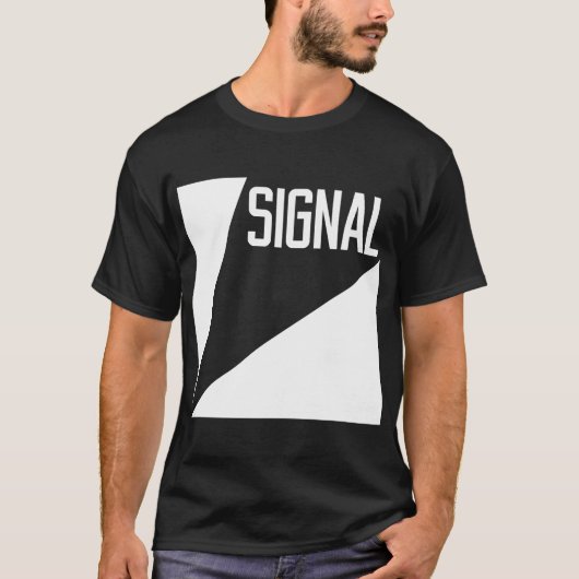 T-shirt de bandes dessinées de signal - noir (Devant)