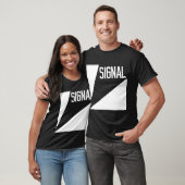 T-shirt de bandes dessinées de signal - noir (Unisexe)