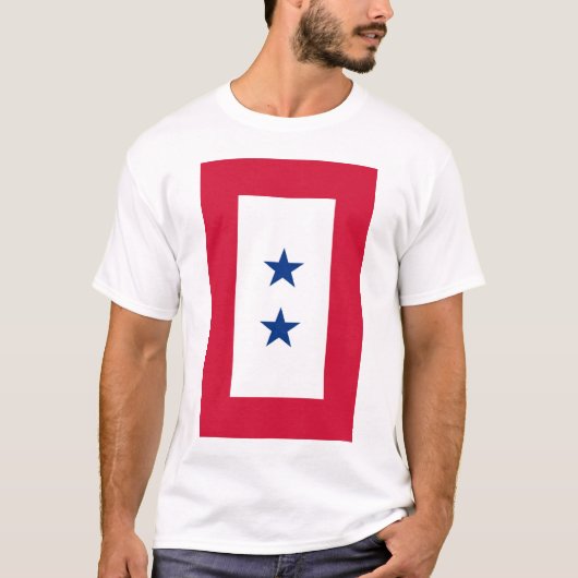 T-shirt de bannière de service de l'étoile 2-Star (Devant)