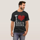 T-shirt de Barack Obama du coeur I (Devant entier)