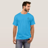 T-Shirt de base asymétrie abstraite foncée (Devant entier)