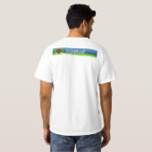 T-shirt de base, avant et logos arrières (Dos entier)
