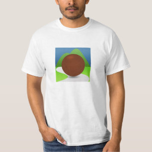 T-shirt de base, avant et logos arrières
