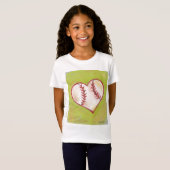 T-shirt de "base-ball = d'amour" (Devant entier)