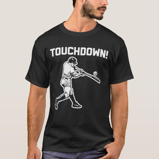 T-shirt de base-ball de touchdown (Devant)