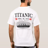 T-shirt de base de bateau titanique de fantôme (Dos)