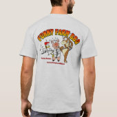 T-shirt de base de BBQ d'asile de fous - bilatéral (Dos)