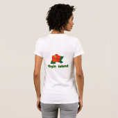 T-shirt de base de dames d'U.S.V.I (Dos entier)