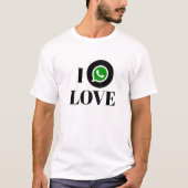 T-shirt de base de fan de WhatsApp (Devant)