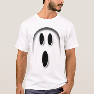 T-shirt de base de fantôme blanc de Halloween