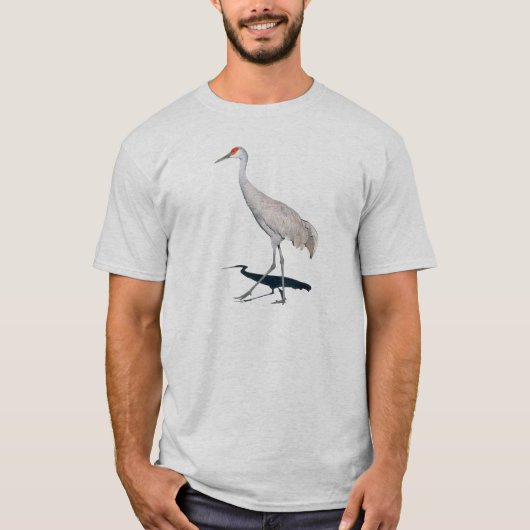 T-shirt de base de grue de Sandhill (Devant)