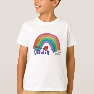 T-shirt de base de Kaitlin d'équipe d'enfants