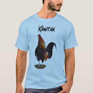 T-shirt de base de Kawitan bleu-clair