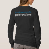 T-shirt de base de la douille des femmes long - (Dos)