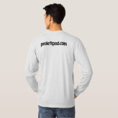 T-shirt de base de la douille des hommes de legs (Dos entier)