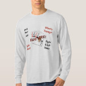 T-shirt de base de la douille des hommes long - (Devant)