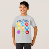 T-shirt de base de la responsabilité des enfants (Devant entier)