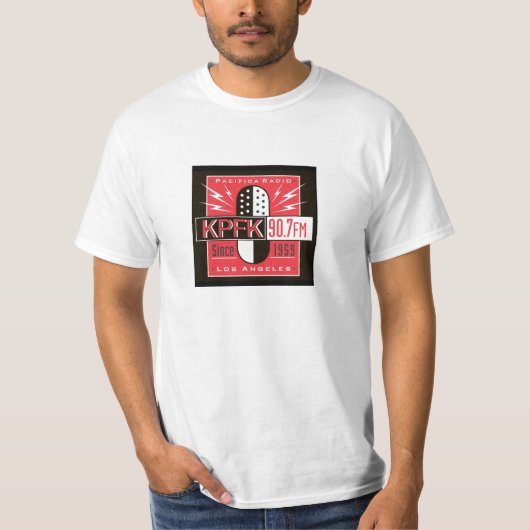 T-shirt de base de logo de KPFK (Devant)