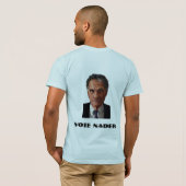 T-shirt de base de Nader de vote (Dos entier)