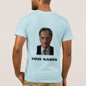 T-shirt de base de Nader de vote (Dos)
