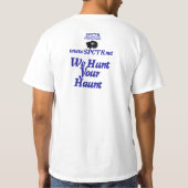 T-shirt de base de SPCTR, teinte bleue - adresse (Dos)