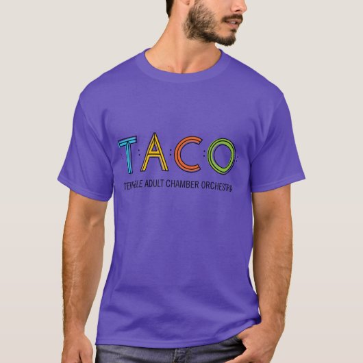 T-shirt de base de TACO, pourpre (Devant)