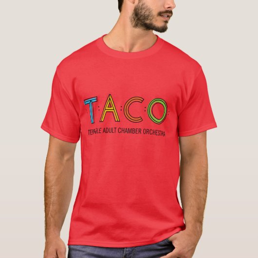 T-shirt de base de TACO, rouge (Devant)