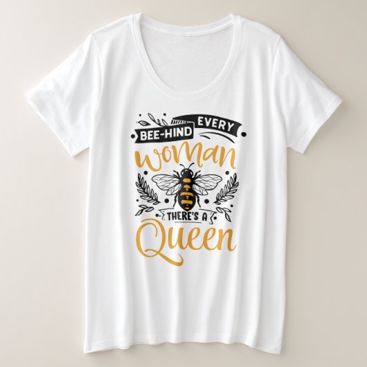 T-shirt de base de taille plus grande (Design devant)