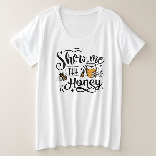 T-shirt de base de taille plus grande (Design devant)