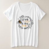 T-shirt de base de taille plus grande (Design devant)