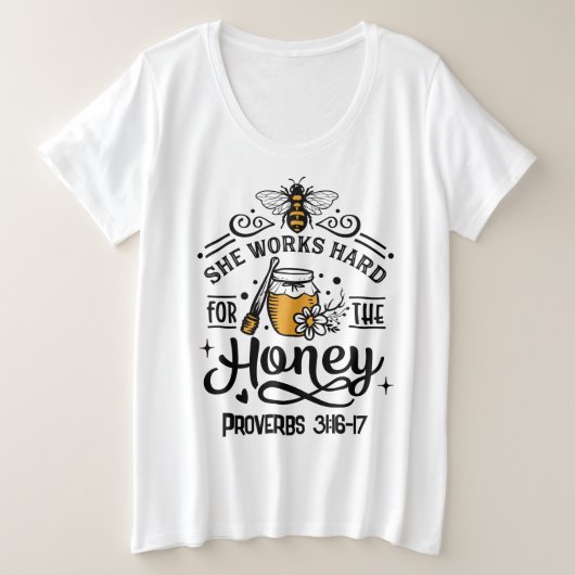 T-shirt de base de taille plus grande (Design devant)