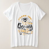 T-shirt de base de taille plus grande (Design devant)