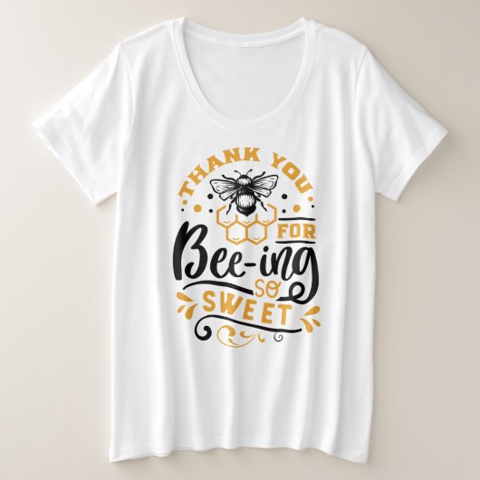 T-shirt de base de taille plus grande (Design devant)