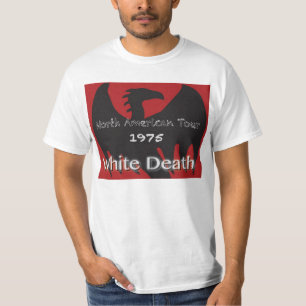 T-shirt de base de visite blanche de la mort