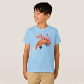T-shirt de base des enfants de Fox Jumping (Devant entier)