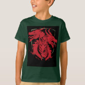 T-shirt de base des enfants Dragon (Devant)
