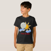 T-shirt de base des enfants Sun et Moon Eclipse (Devant entier)