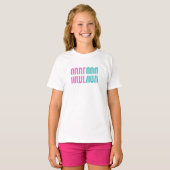 T-Shirt de base des filles Arberor - Gras Graphism (Devant entier)