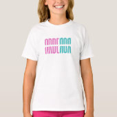 T-Shirt de base des filles Arberor - Gras Graphism (Devant)