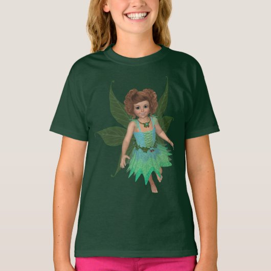T-shirt de base des filles pour bébés fées (Devant)