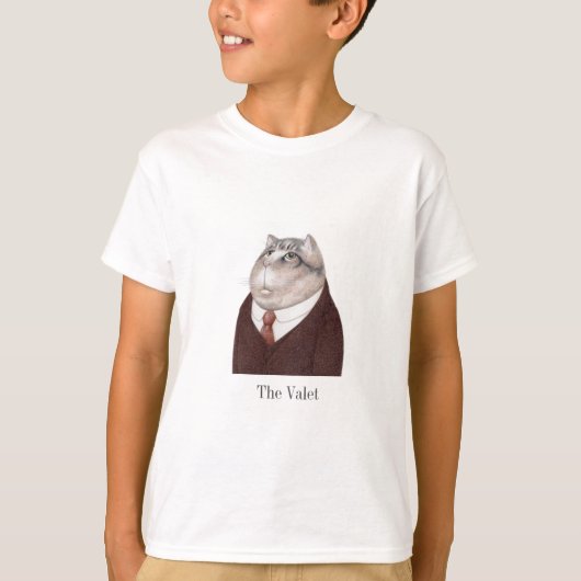 T-Shirt de base des garçons de VALET CAT (Devant)